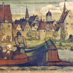Romantische Adaption des Genies Albrecht Dürer, Fahrt auf dem Main vorbei an Sulzfeld