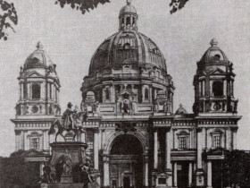 Dom Berlin 1917 Entwurf Reduktion Kuppel Laternen