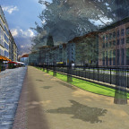 Moritzring von Rathenauplatz transparente Bäume