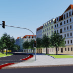 Sankt Petersburger Straße von Lingnerallee Richtung Pirnaischer Platz 03-Low+