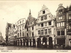 Münster Prinzipalmarkt 42-48 um 1910 Postkarte